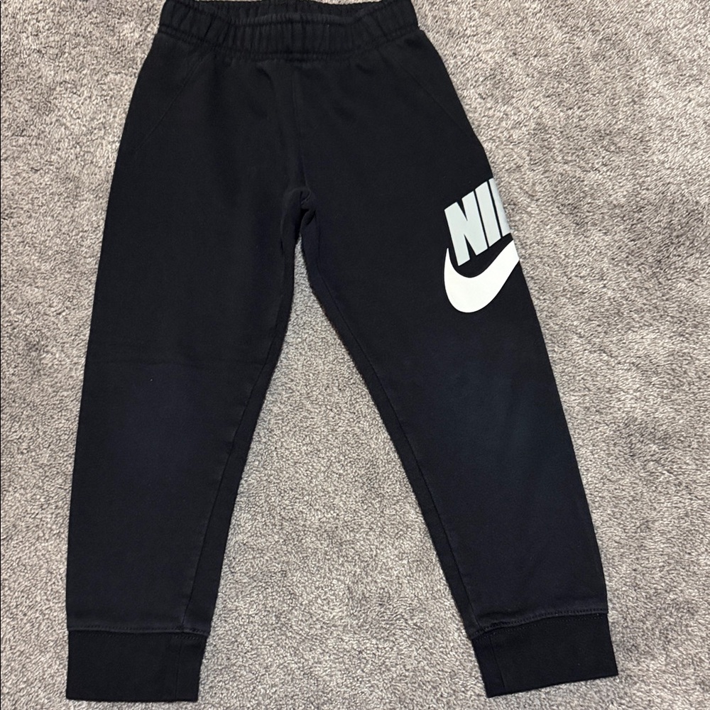 Nike Kids Black Sweatpants with Logo